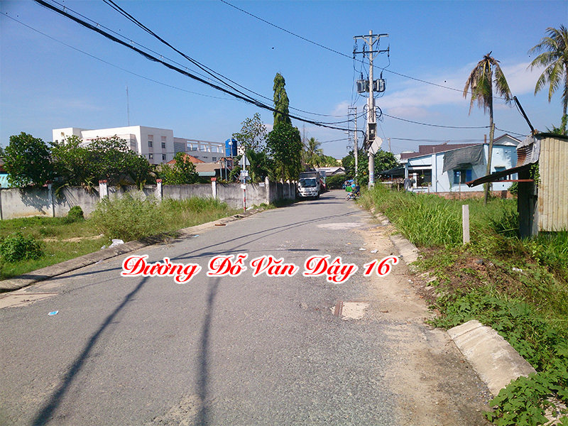 Bán đất mặt tiền đường Đỗ Văn Dậy 16, xã Hóc Môn, TpHCM, sổ hồng riêng ban dat mat tien duong do van day 16