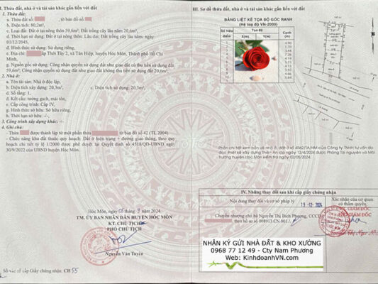 Bán đất mặt tiền đường Lê Thị Lơ, xã Hóc Môn, TpHCM db1358 1 CS