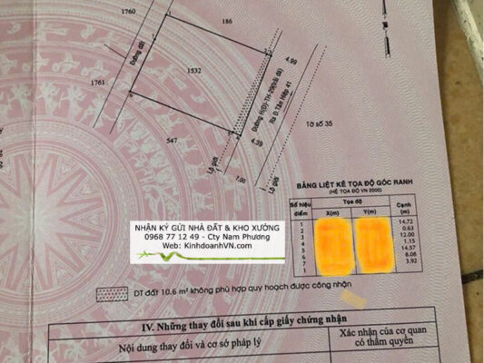 Bán đất xã Hóc Môn, TpHCM, sổ hồng riêng db1507 3 CS