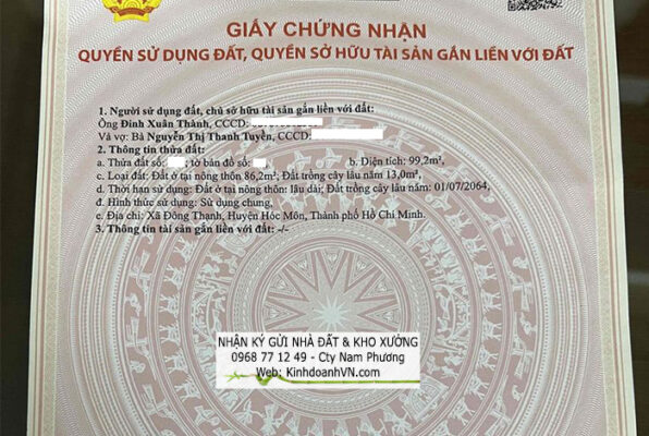 Bán đất xã Đông Thạnh, TpHCM, chính chủ trực tiếp bán db1642 3 cs