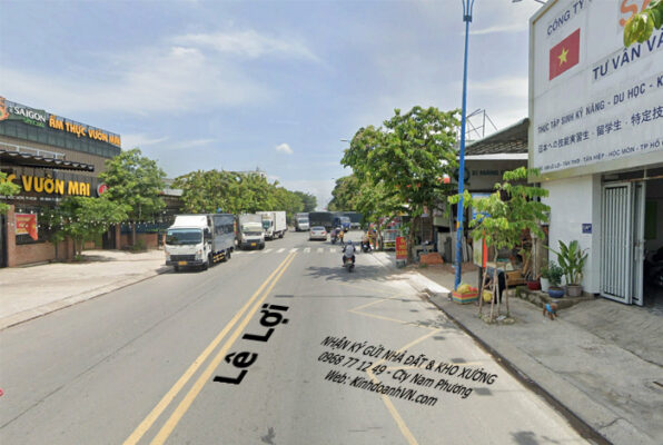 Đường Lê Lợi, xã Hóc Môn, Vị trí và nhà đất mặt tiền đường duong le loi