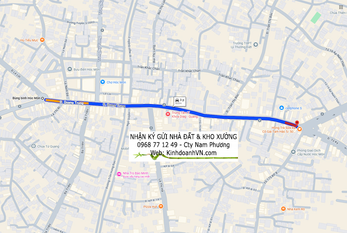 Đường Quang Trung, xã Hóc Môn - Thông tin đường đi duong Quang Trung