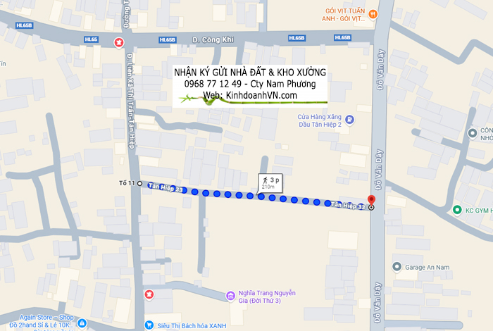 Đường Tân Hiệp 33, xã Hóc Môn - Thông tin đường đi duong Tan Hiep 33