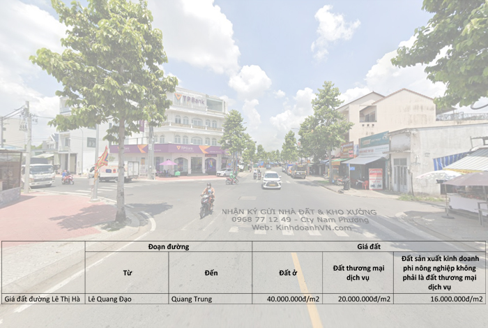 Gia dat duong Le Thi Ha 2026