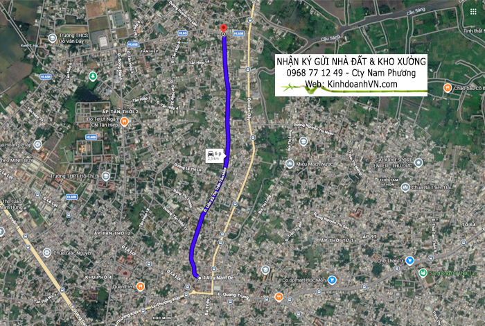 Bảng giá đất đường Thị Trấn Tân Hiệp 2026, bản đồ đường